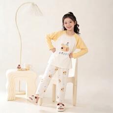 批发[黛琳芬]100码-160码纯棉卡通儿童<b class='q'>睡衣</b>款印花卡通男女童家居服180