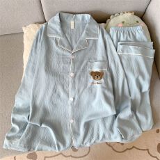 批发[黛琳芬]云朵棉4个色长袖<b class='q'>男</b>士睡衣春秋青年休闲家居服pajamas403