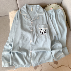 批发[黛琳芬]云朵棉4个色长袖<b class='q'>男</b>士睡衣春秋青年休闲家居服pajamas403