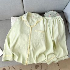 批发黛琳芬云朵棉4个色长袖女士睡衣韩系<b class='q'>糖果</b>色家居服pajamas403