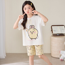 黛琳芬8码-XL码 10款纯棉短袖儿童睡衣印花卡通男女童家居服205