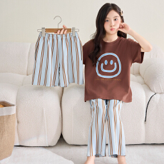 批发[黛琳芬]8码-XL 15款纯棉三件套儿童睡衣卡通男女童家居服207