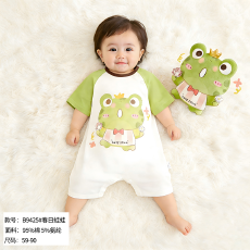 批发[黛琳芬]59码-90码A类5款哈衣<b class='q'>纯棉</b>连体儿童<b class='q'>睡衣</b>新生儿居服208