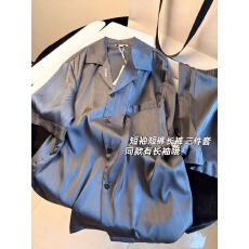 批发[黛琳芬]冰丝<b class='q'>男士</b>睡衣长袖裤睡衣男休闲<b class='q'>男士</b>家居服跨境外贸407