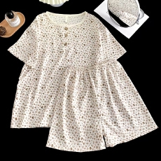 黛琳芬云朵棉女士睡衣家居服批发加大码休闲妈妈款可外出414