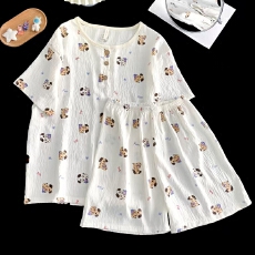 批发[黛琳芬]云朵棉女士<b class='q'>睡衣</b>套装开抽套头家居服批发加大码可外出414