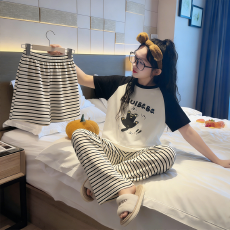 批发[黛琳芬]仿棉三件套儿童<b class='q'>睡衣</b>卡通中大童12码-XL男<b class='q'>女童</b>家居<b class='q'>服</b>216