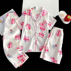 批发[黛琳芬]云朵棉三件套儿童<b class='q'>睡衣</b>卡通小中大童8-L男<b class='q'>女童</b>家居<b class='q'>服</b>225