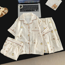 批发黛琳芬云朵棉三件套儿童<b class='q'>睡衣</b>卡通小中大童10码-XXL<b class='q'>女童</b>家居<b class='q'>服</b>