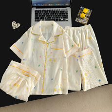 批发黛琳芬云朵棉三件套儿童<b class='q'>睡衣</b>卡通小中大童10码-XXL<b class='q'>女童</b>家居<b class='q'>服</b>