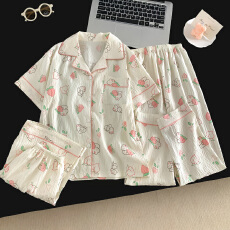 批发黛琳芬云朵棉三件套儿童<b class='q'>睡衣</b>卡通小中大童10码-XXL<b class='q'>女童</b>家居<b class='q'>服</b>