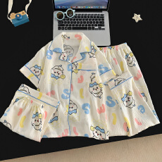 批发黛琳芬云朵棉三件套儿童<b class='q'>睡衣</b>卡通小中大童10码-XXL<b class='q'>女童</b>家居<b class='q'>服</b>