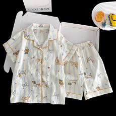 黛琳芬云朵棉儿童睡衣卡通小中大童印花8码-L男女童家居服230