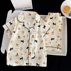 黛琳芬云朵棉儿童睡衣卡通小中大童印花8码-L男女童家居服230