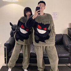 批发黛琳芬25款珊瑚绒女士<b class='q'>睡衣</b>秋冬季加厚长毛绒情侣卡通<b class='q'>男士</b>家居服