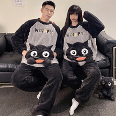 批发黛琳芬25款珊瑚绒女士<b class='q'>睡衣</b>秋冬季加厚长毛绒情侣卡通<b class='q'>男士</b>家居服
