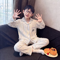 黛琳芬12-XL码16款云朵棉长袖儿童睡衣春秋季印花男女童家居服