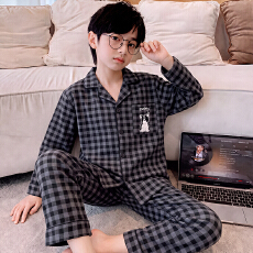 批发黛琳芬12-XL码13款仿棉长袖儿童睡衣春<b class='q'>秋</b>季印花男女童家居服274