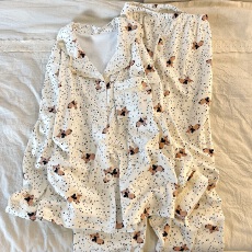 批发黛琳芬德绒长袖女士睡衣套装秋冬季套头韩系保暖家居服外出