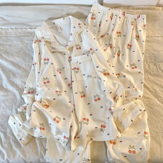 批发黛琳芬德绒长袖女士睡衣套装秋冬季套头韩系保暖家居服外出
