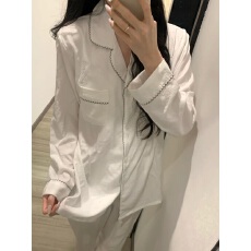 批发[黛琳芬]云朵棉长袖女士睡衣套装春秋季薄款韩系时尚少女家居服
