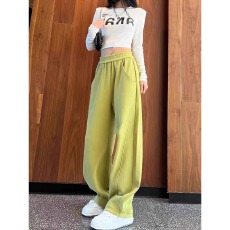 批发加绒加厚卫裤女2025春秋新款香蕉裤休闲运动高腰宽松阔腿裤