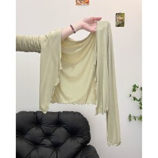 批发<b class='q'>莫代尔</b>面膜天丝防晒开衫女薄款夏季配裙子<b class='q'>吊带</b>外搭披肩上衣小外套