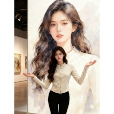 批发加绒加厚收腰短款半高领卫衣外套女士秋冬季新款抓绒内胆保暖上衣