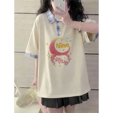 批发高品质纯棉220克19支食毛+手感超爽滑印花假两件翻领短袖POLO衫