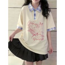 批发高品质纯棉220克19支食毛+手感超爽滑印花假两件翻领短袖POLO衫
