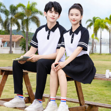 批发高中生校服套装中学生学院风毕业班服夏季初中运动会短袖服装批发