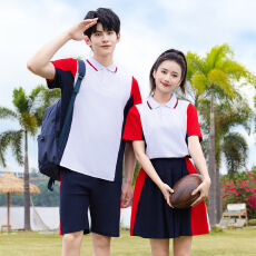 批发高中生校服套装初中学院风毕业班服夏季中学生运动会<b class='q'>短袖</b>服装批发