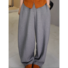 批发大码灯笼<b class='q'>裤</b>女秋季新款小个子垂感直筒<b class='q'>长袖</b>时尚百搭宽松减龄阔腿<b class='q'>裤</b>