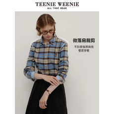 批发<b class='q'>女衬衫</b>25秋新款学院风复古格子衬衣