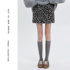 批发豹纹短裙
