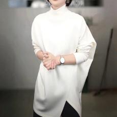 批发已出货~半高领内搭长袖t恤秋冬新款<b class='q'>中长款</b>遮屁股宽松<b class='q'>打底衫</b>上衣