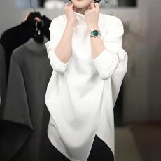 批发已出货半高领内搭长袖t恤秋冬新款<b class='q'>中长款</b>遮屁股宽松<b class='q'>打底衫</b>上衣