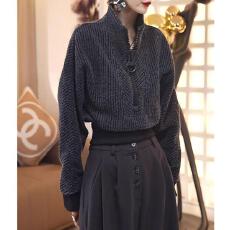 批发已出货~秋冬百搭宽松通勤风上衣复古时尚立领拉链长袖保暖卫衣