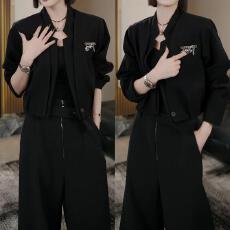 批发已出货~小众设计高级感西装上衣秋季新款气质宽松百搭短款<b class='q'>西服</b>