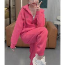 批发已出货~时尚卫衣外套百搭束脚裤两件套秋季新款休闲<b class='q'>运动</b>连帽套装