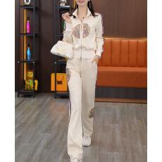 批发已出货~新中式休闲运动<b class='q'>装</b>秋新款修身时尚国风印花上衣长<b class='q'>裤</b>两件套