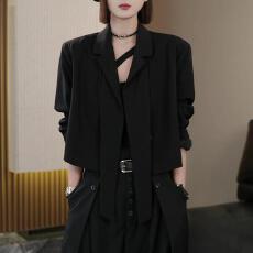 批发已出货~时尚高级感百搭短款<b class='q'>西服</b>上衣秋季新款小众设计感气质西装