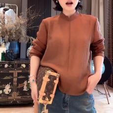 批发已出货~显瘦气质时尚宽松长袖日常<b class='q'>T</b>恤衫秋季新款百搭国风中式上衣