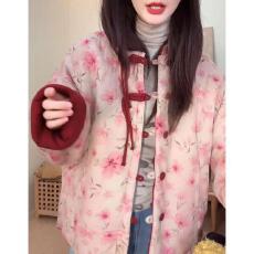 批发已出货~时尚洋气设计感双面穿保暖<b class='q'>棉衣</b>冬季新款新中式减龄棉服女