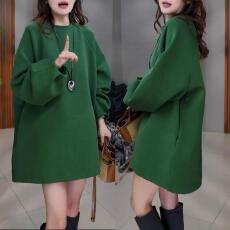 批发已出货~时尚百搭中长款圆领T恤秋季新款洋气宽松显瘦套头长袖上衣