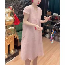 批发小个子减龄气质显瘦裙2026夏季新款时尚设计感大露背蝴蝶结<b class='q'>连衣裙</b>