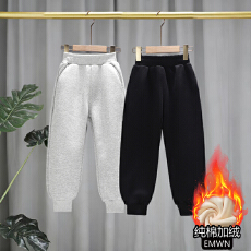 批发儿童休闲束脚长裤<b class='q'>运动裤</b>童装卫裤男女童（纯棉华棉复合真超390克