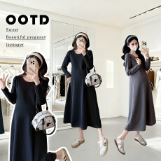 批发实拍 孕妇秋装打底长裙2026新款