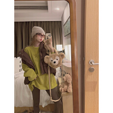 批发适合品质店铺/宽松休闲设计感字母毛巾刺绣圆领内搭加绒厚<b class='q'>T</b><b class='q'>恤</b>