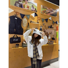 批发原版1:1,品质款/实价/小狗刺绣披肩绑带连帽<b class='q'>卫衣</b>加绒<b class='q'>外套</b>上衣